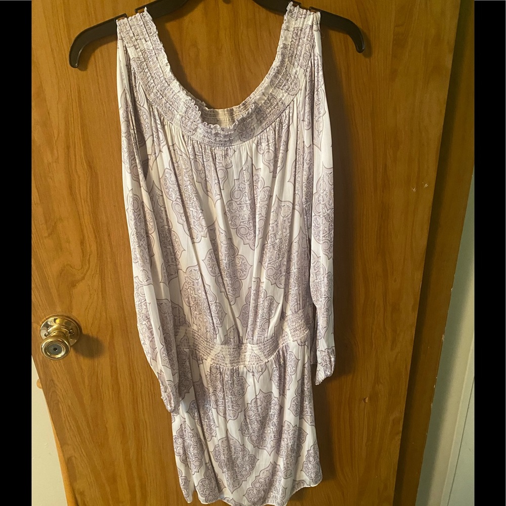 WHBM white dress off shoulder